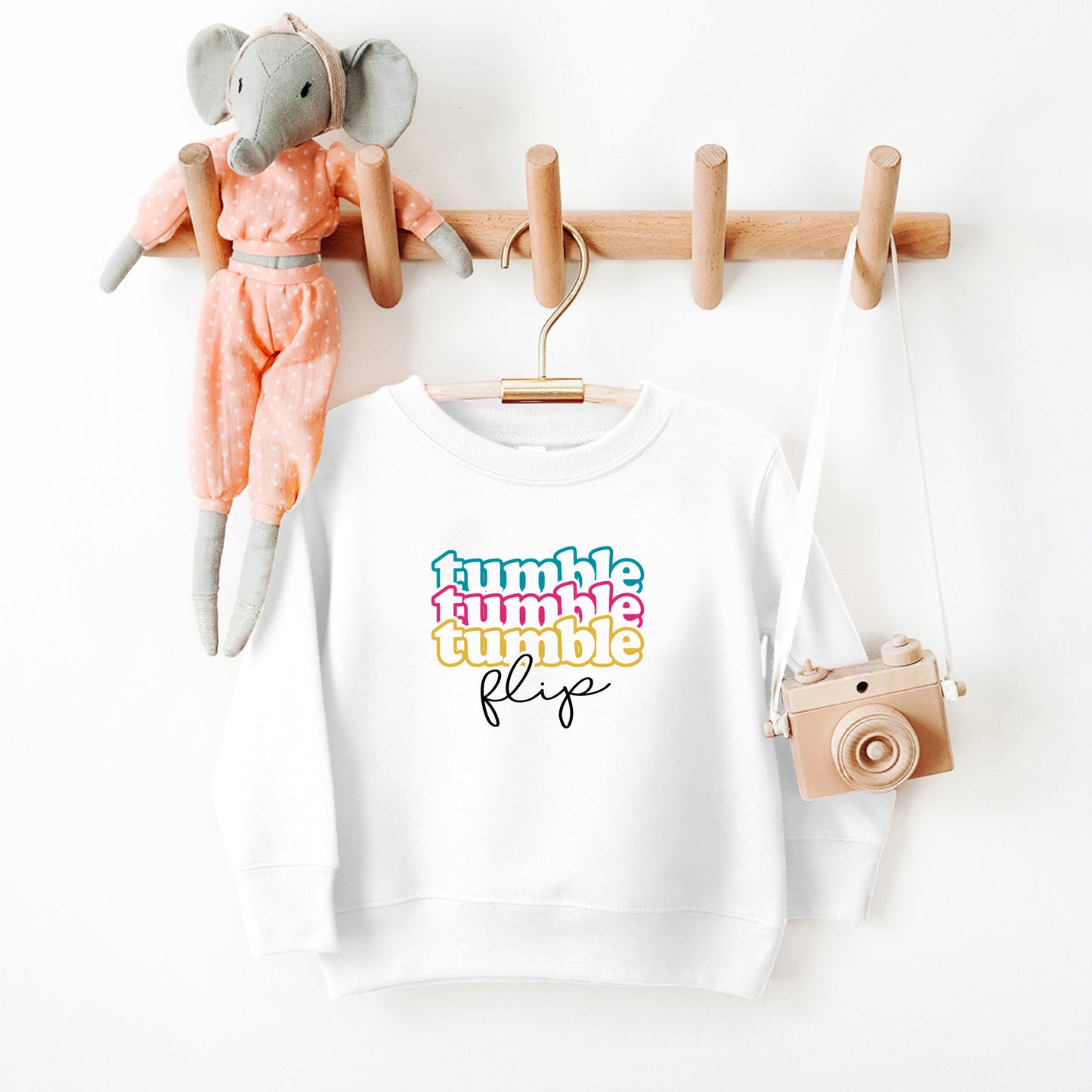 Tumble Flip Stacked | Toddler Sweatshirt