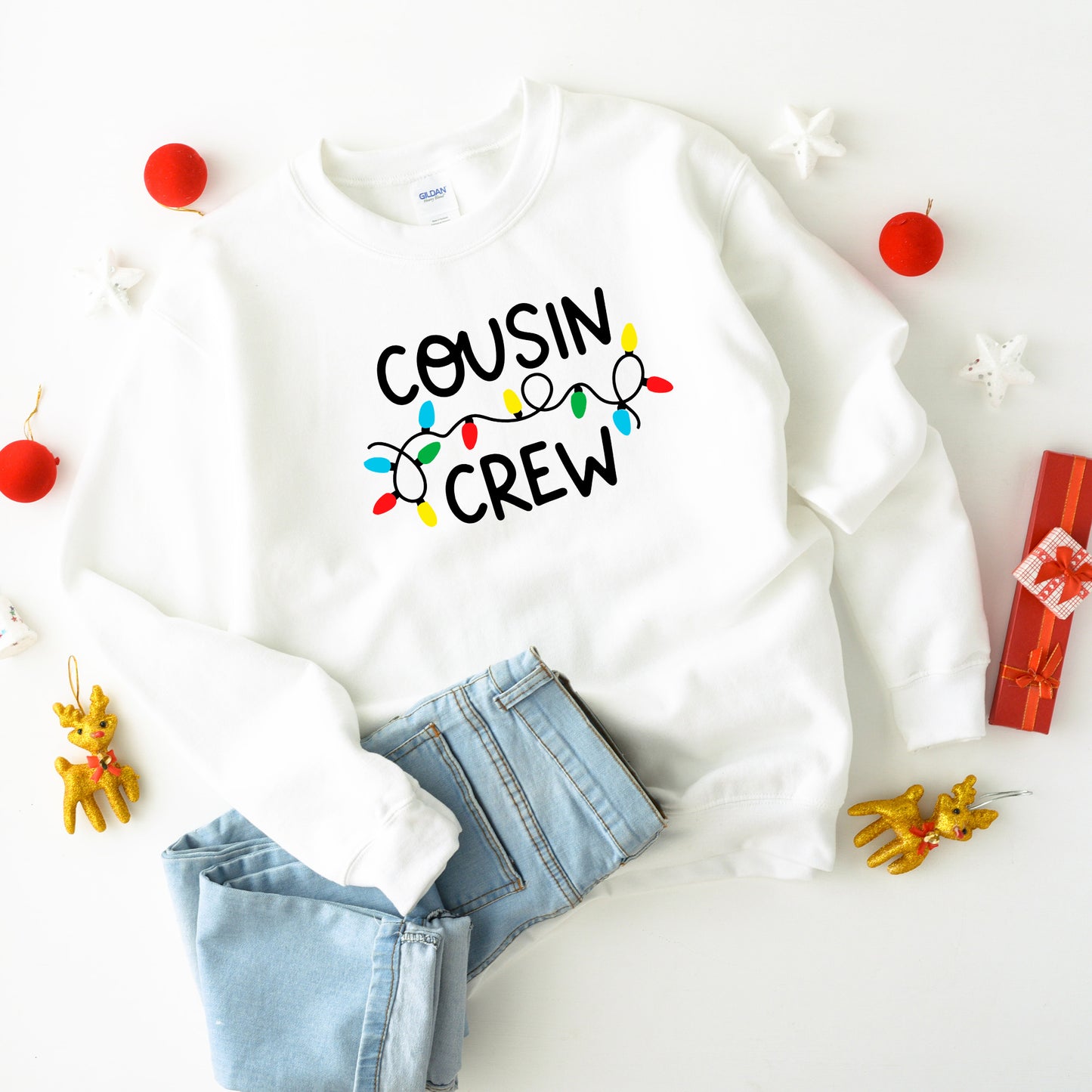 Cousin Crew Lights | Youth Sweatshirt