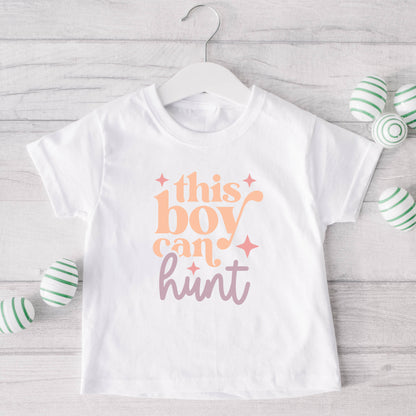 This Boy Can Hunt | Toddler Short Sleeve Crew Neck