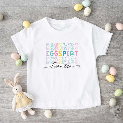 Eggspert Hunter Stacked | Toddler Short Sleeve Crew Neck