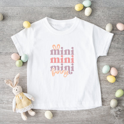 Mini Bunny Stacked | Toddler Short Sleeve Crew Neck