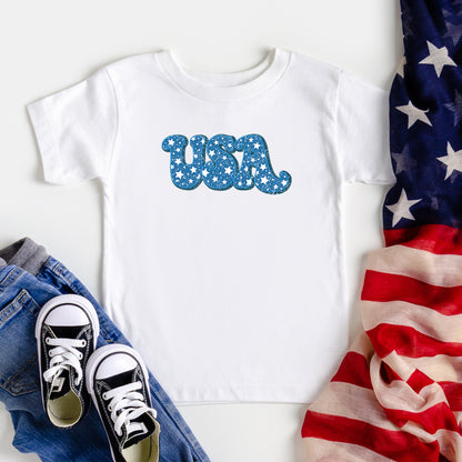 USA Bold Stars | Toddler Short Sleeve Crew Neck