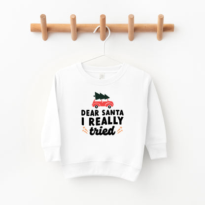 I Really Tried Car | Toddler Sweatshirt