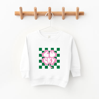 Lucky Clover Checkered | Toddler Sweatshirt