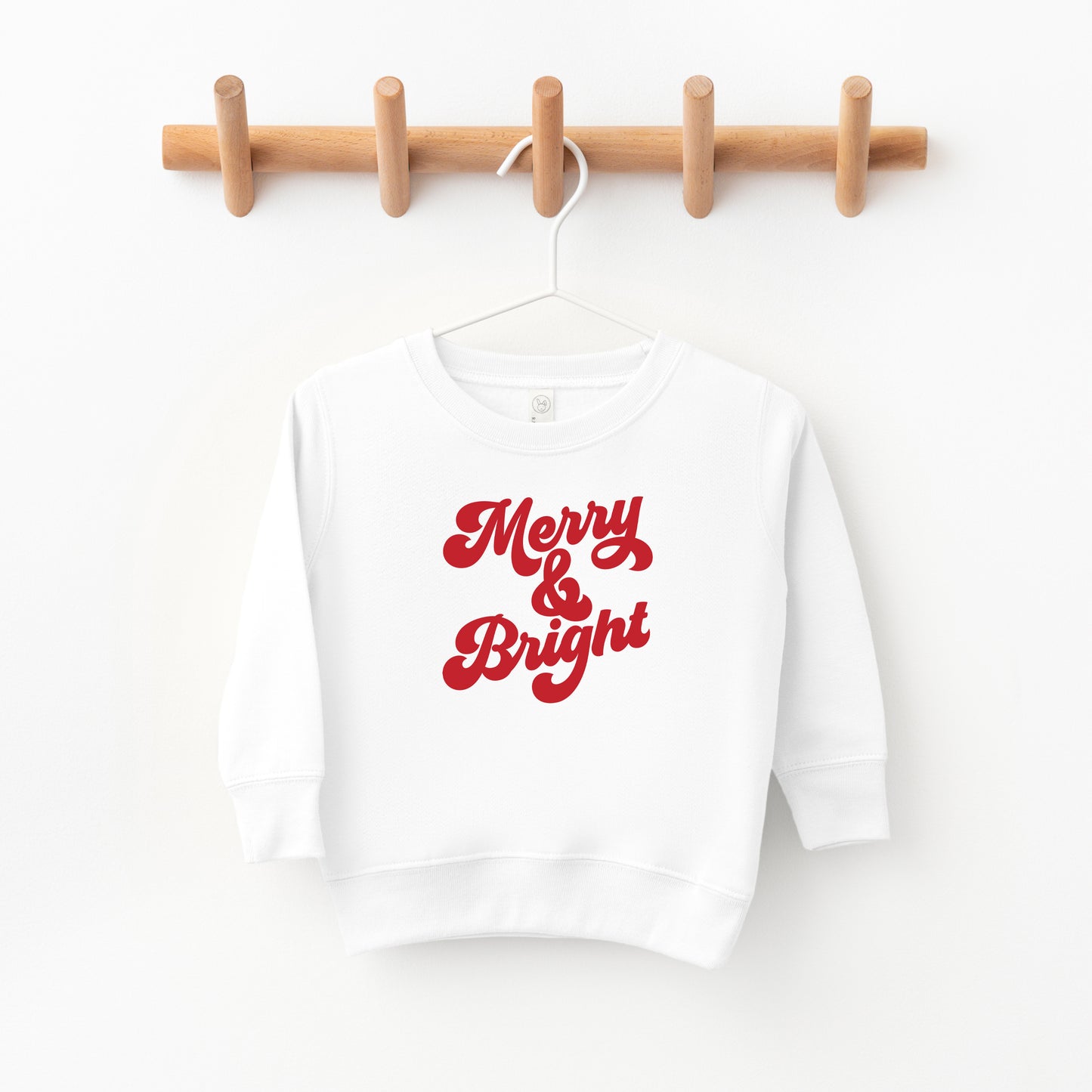 Bold Merry And Bright | Toddler Sweatshirt