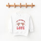 Retro All You Need Is Love Hearts | Toddler Sweatshirt