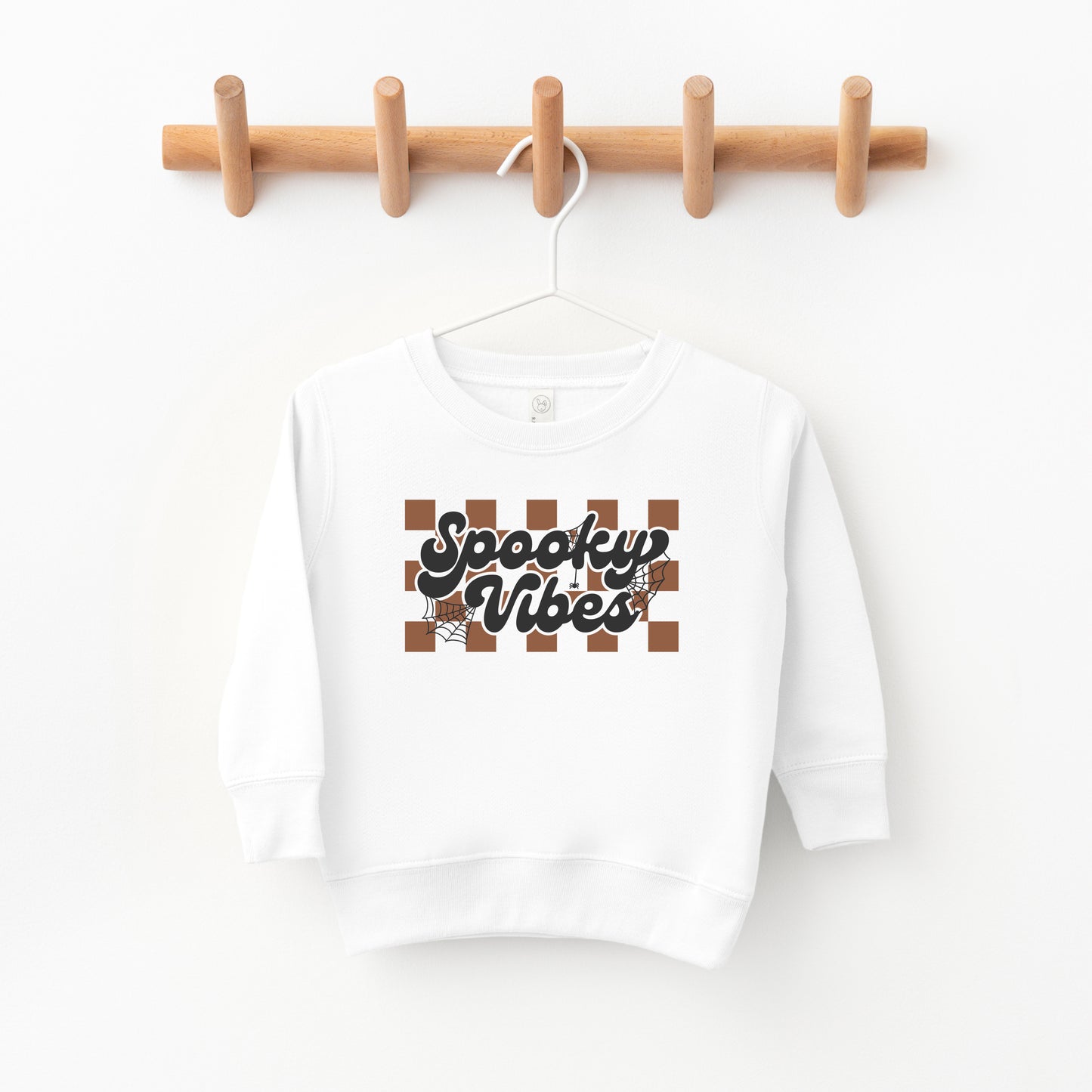Checkered Spooky Vibes | Toddler Sweatshirt