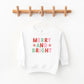 Retro Merry And Bright Stars | Toddler Sweatshirt