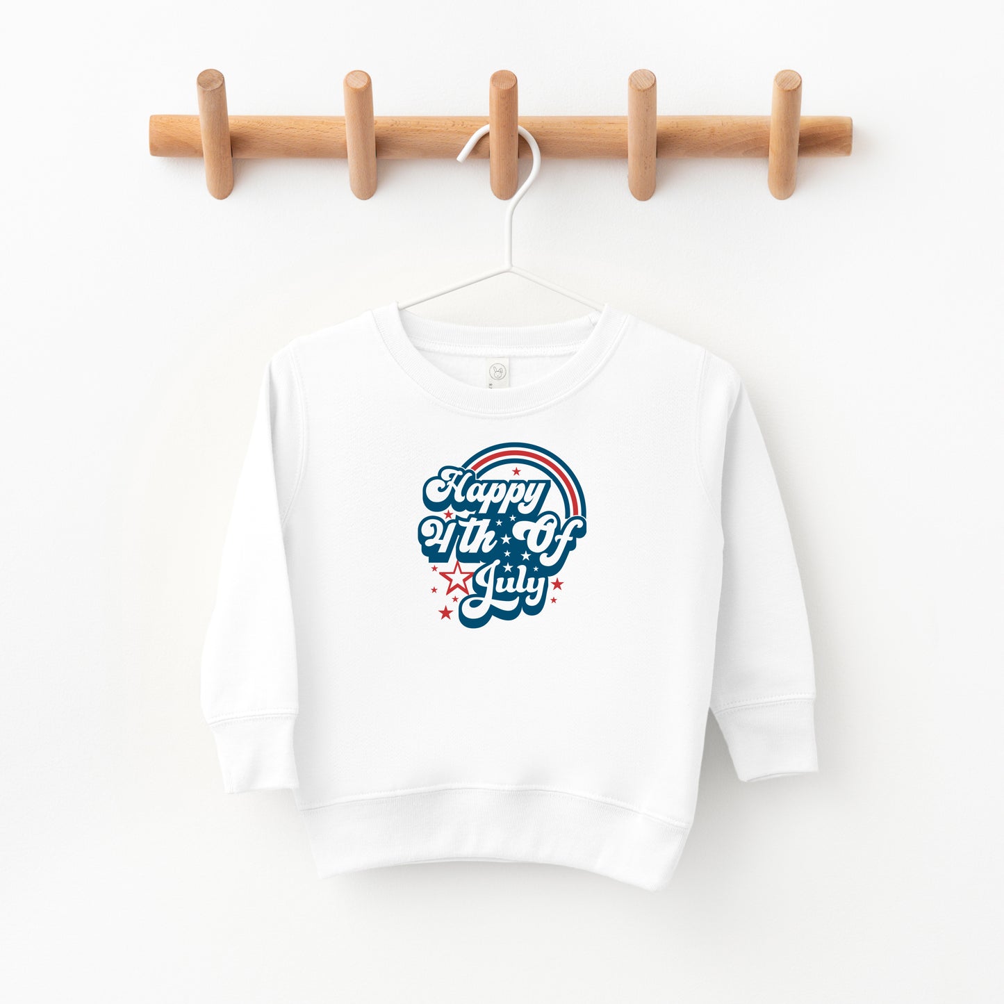 Happy 4th of July Rainbow | Toddler Sweatshirt