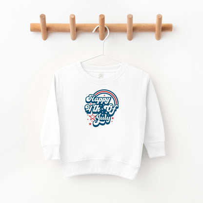 Happy 4th of July Rainbow | Toddler Sweatshirt