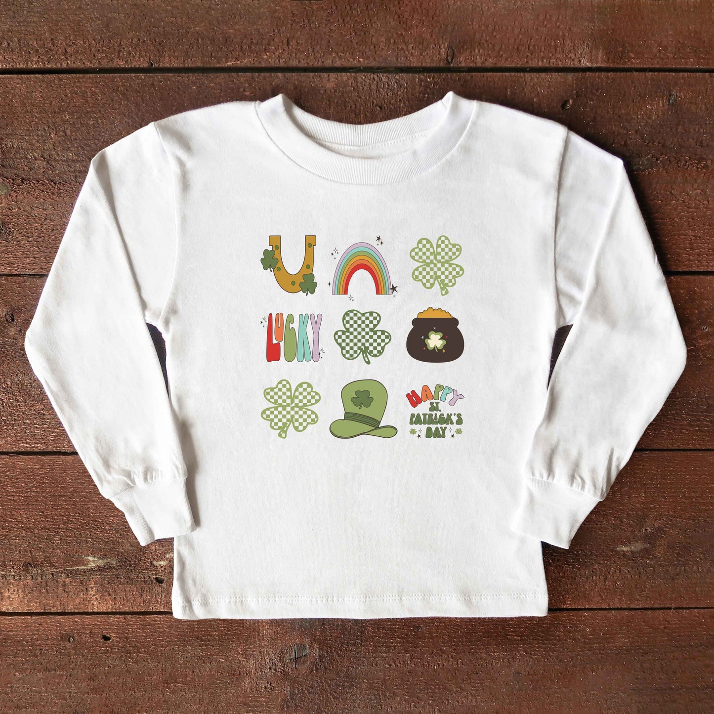 St. Patrick's Icons Chart | Youth Long Sleeve Tee