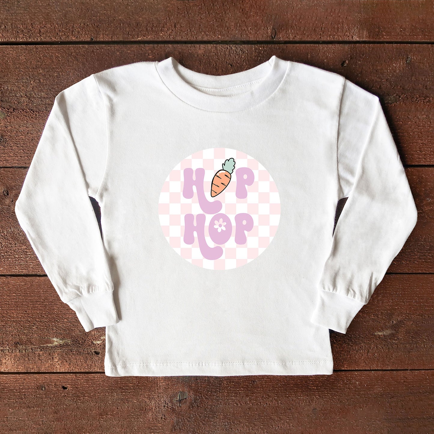 Checkered Hip Hop | Toddler Long Sleeve Tee