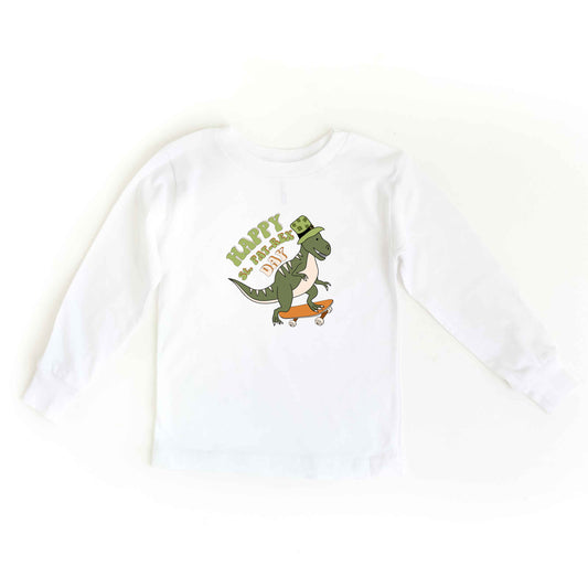 Happy St. Pat-Rex Day | Toddler Long Sleeve Tee