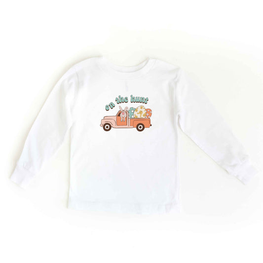 On The Hunt Truck Eggs | Youth Long Sleeve Tee