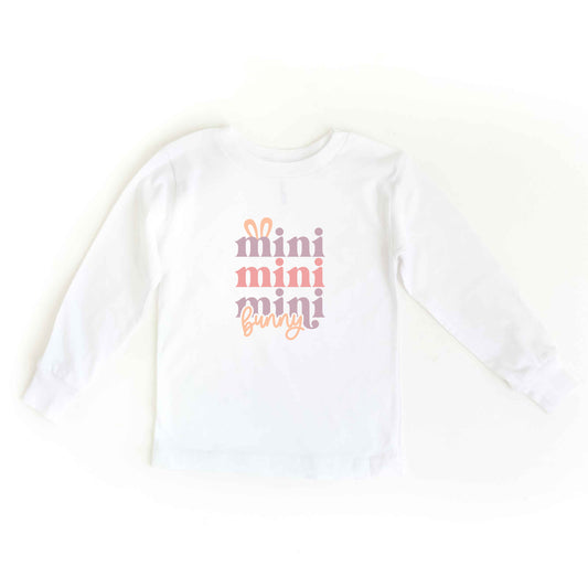 Mini Bunny Stacked | Youth Long Sleeve Tee