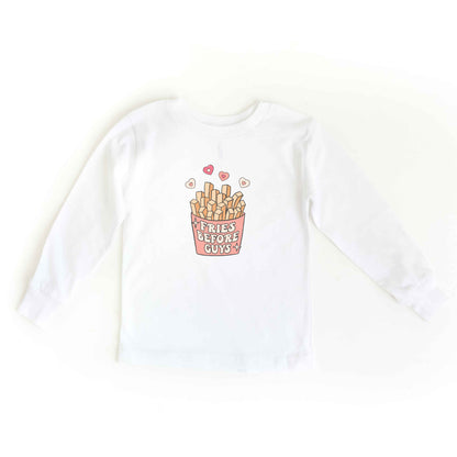 Fries Before Guys | Youth Long Sleeve Tee