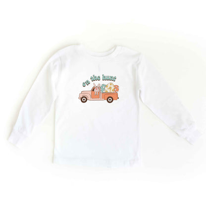 On The Hunt Truck Eggs | Toddler Long Sleeve Tee