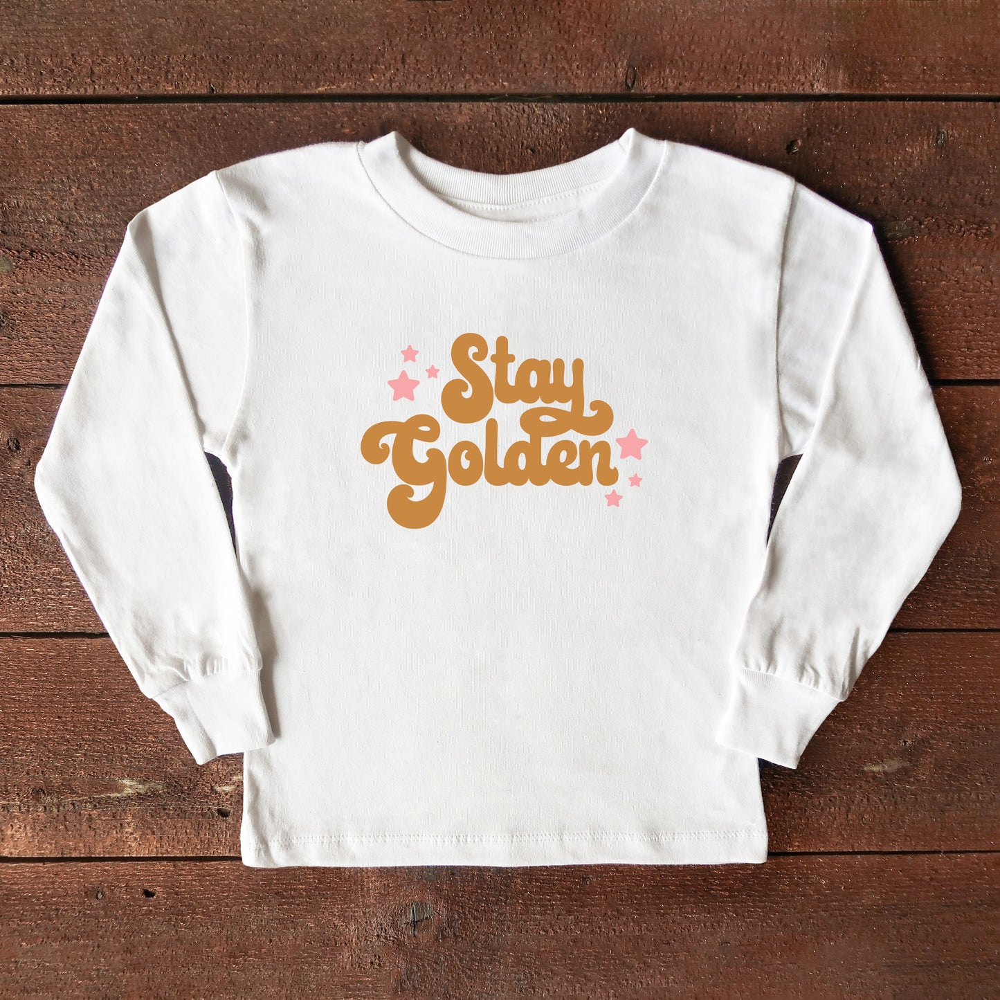 Stay Golden Stars | Toddler Long Sleeve Tee