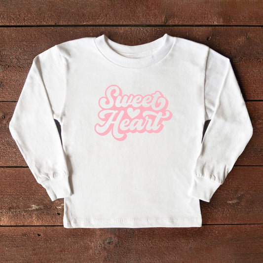 Sweet Heart With Heart | Youth Long Sleeve Tee