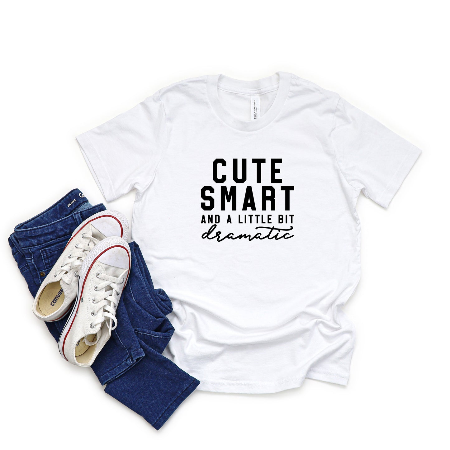 Cute Smart Dramatic | Youth Graphic Short Sleeve Tee