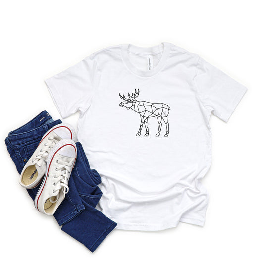 Geometric Moose | Youth Short Sleeve Crew Neck