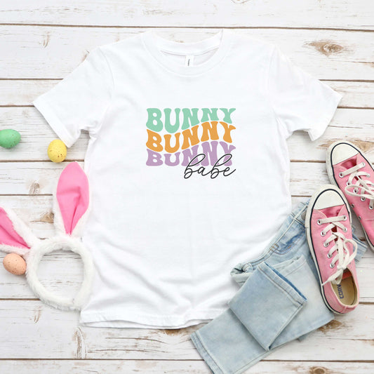 Bunny Babe Stacked | Youth Short Sleeve Crew Neck