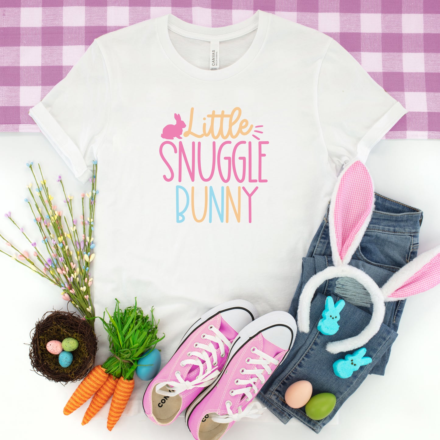 Little Snuggle Bunny | Youth Short Sleeve Crew Neck