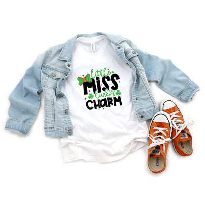 Little Miss Lucky Charm | Youth Short Sleeve Crew Neck