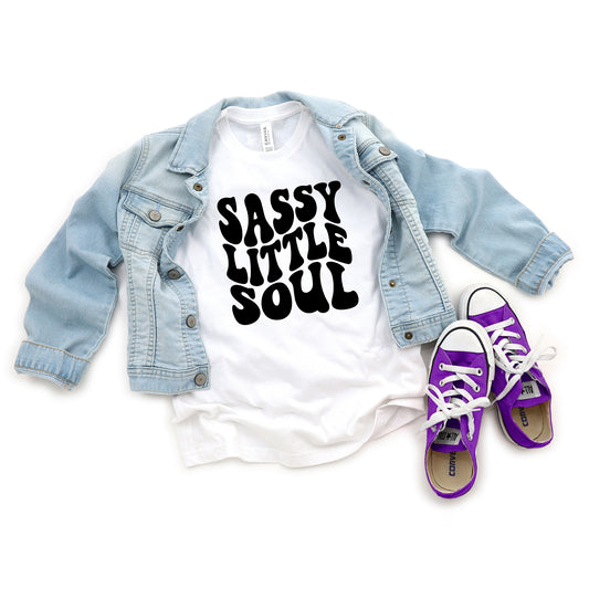 Sassy Little Soul Wavy | Youth Short Sleeve Crew Neck