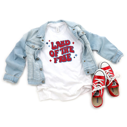 Land Of The Free Retro | Youth Short Sleeve Crew Neck