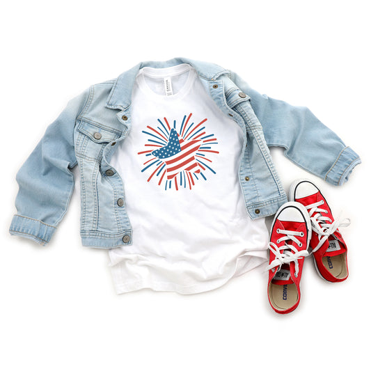 Star Flag Firework | Youth Short Sleeve Crew Neck