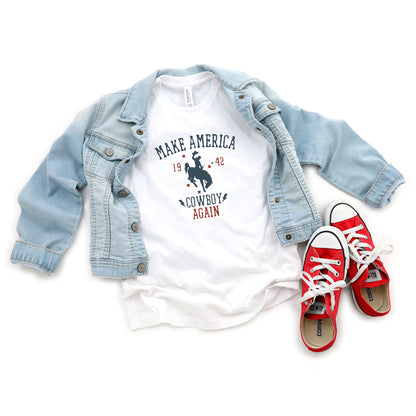 Make America Cowboy Again | Youth Short Sleeve Crew Neck