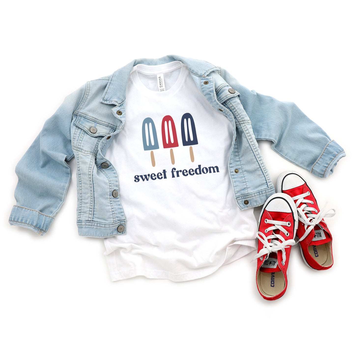 Sweet Freedom Popsicles | Youth Short Sleeve Crew Neck