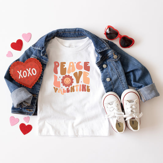 Peace Love Valentine | Youth Short Sleeve Crew Neck