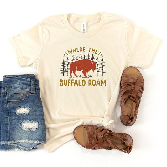 Where The Buffalo Roam | Youth Short Sleeve Crew Neck
