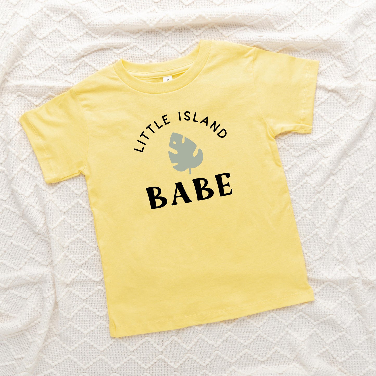 Little Island Babe | Toddler Short Sleeve Crew Neck