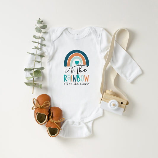Rainbow After The Storm Boy | Baby Long Sleeve Onesie